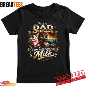 Funny Dad Shirt – Papa Bear Milk T-Shirt