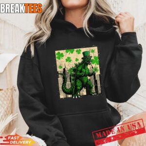 St Patrick's Day Japanese Monster Shamrock Kaiju Hoodie.jpg
