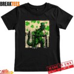 St Patricks Day Japanese Monster Shamrock Kaiju Shirt