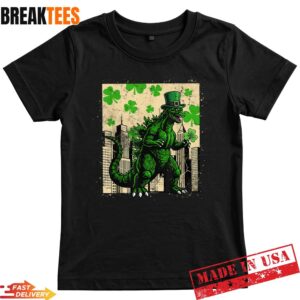 St Patrick’s Day Japanese Monster Shamrock Kaiju Shirt