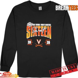 2026 March Madness Sweet 16 Virginia Cavaliers NCAA Women's Basketball Tournament Shirt 2 2026 March Madness Sweet 16 Virginia Cavaliers NCAA Women's Basketball Tournament Long Sleve