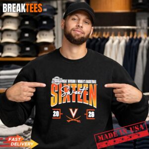 2026 March Madness Sweet 16 Virginia Cavaliers NCAA Women's Basketball Tournament Shirt 1 2026 March Madness Sweet 16 Virginia Cavaliers NCAA Women's Basketball Tournament Sweatshirt