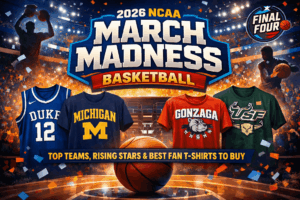 2026 NCAA March Madness Basketball Top Teams, Rising Stars & Best Fan T Shirts to Buy