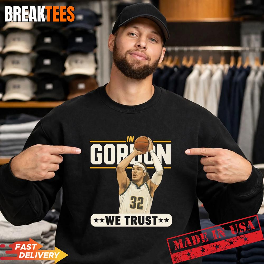 Aaron Gordon #32 We Trust Basketball Graphic Shirt Aaron Gordon #32 We Trust Basketball Graphic Shirt