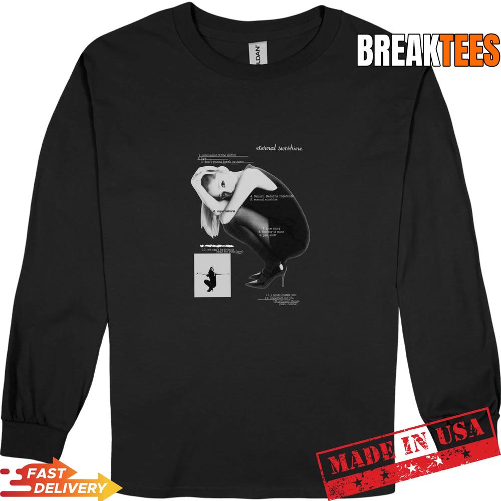 Ariana Grande Eternal Sunshine Tour Black T-Shirt Ariana Grande Eternal Sunshine Tour Black T-Shirt