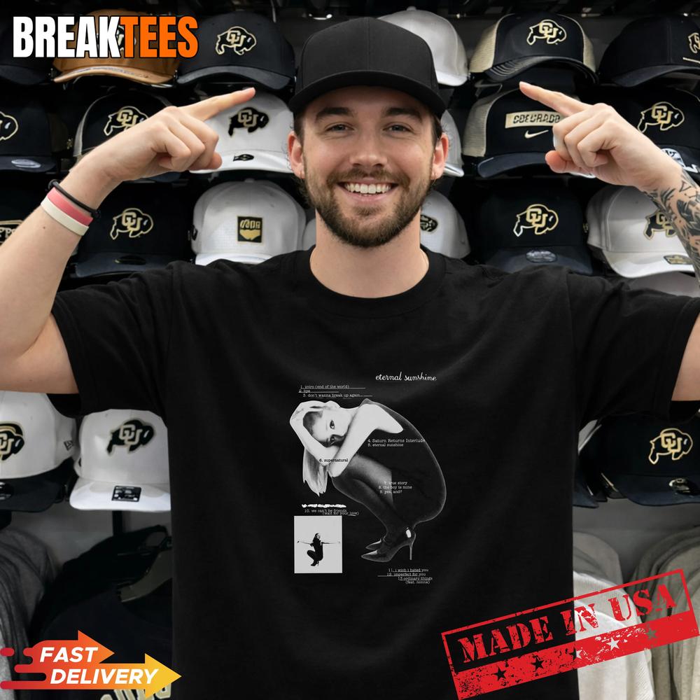 Ariana Grande Eternal Sunshine Tour Black T-Shirt Ariana Grande Eternal Sunshine Tour Black T-Shirt