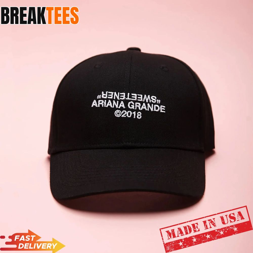 Ariana Grande Sweetener Black Baseball Cap Ariana Grande Sweetener Black Baseball Cap