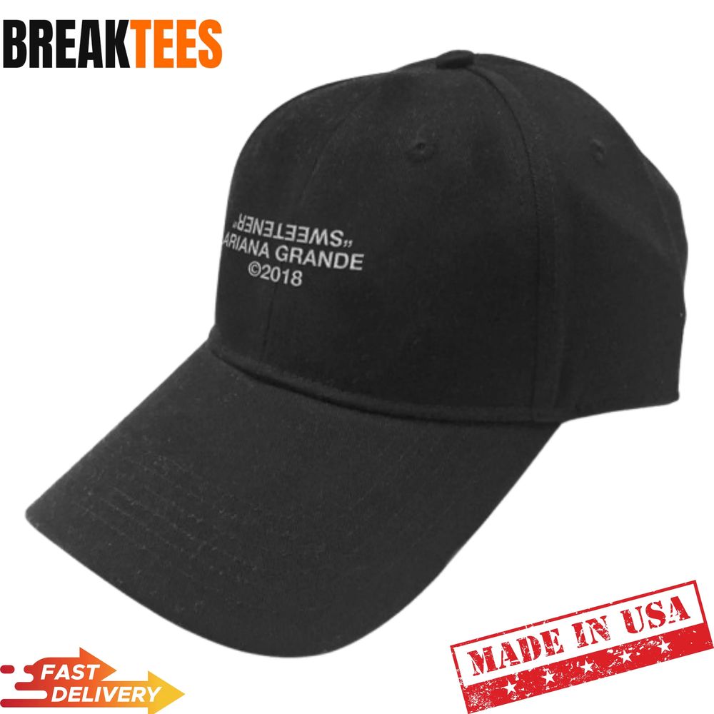 Ariana Grande Sweetener Black Baseball Cap Ariana Grande Sweetener Black Baseball Cap