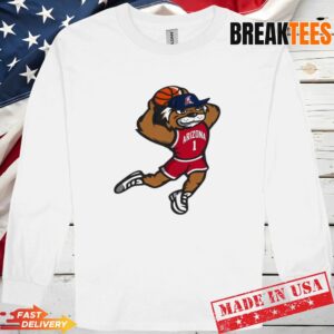 Arizona Wildcats Men's Basketball Dunk Mascot Shirt Long Sleve.jpg