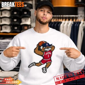 Arizona Wildcats Men's Basketball Dunk Mascot Shirt Sweatshirt.jpg
