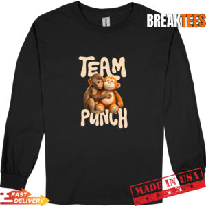 Baby Monkey Punch Team Cute Meme Animal Graphic Fan Long Sleve