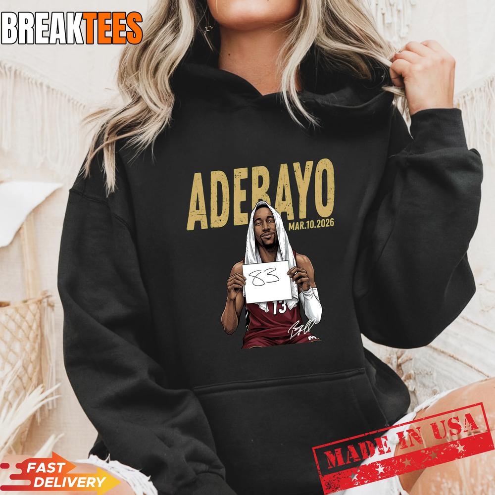 Ultimate Bam Adebayo Career High 83 Miami Basketball T-Shirt Ultimate Bam Adebayo Career High 83 Miami Basketball T-Shirt