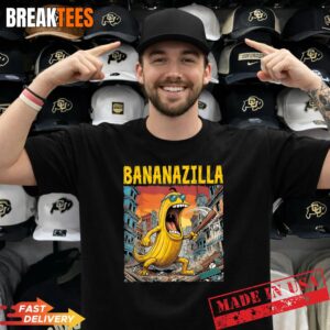 Bananazilla Banana Kaiju Monster Japanese Baseball Shirt