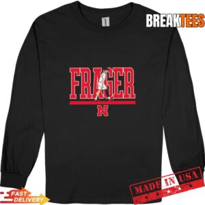Braden Frager Name Pose Nebraska Cornhuskers Basketball Long Sleve.jpg