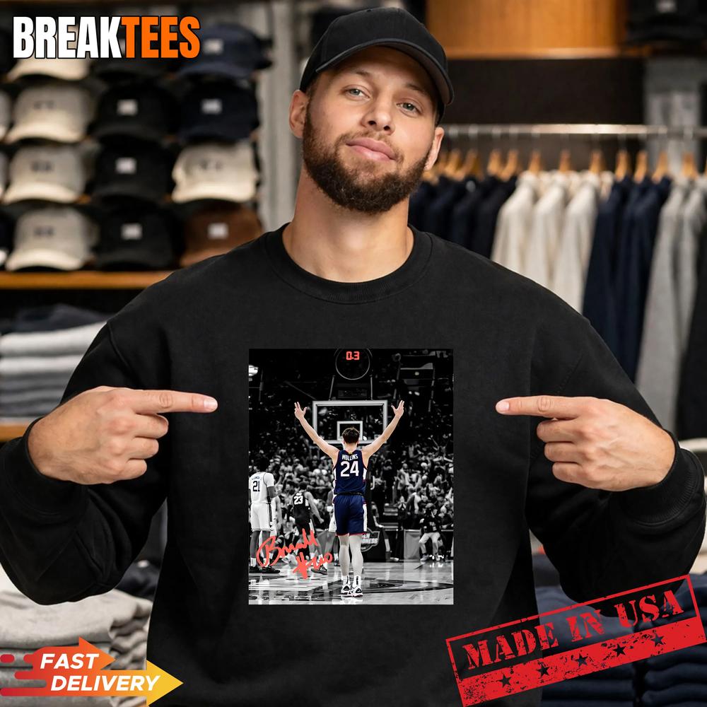 Braylon Mullins #24 Final Four 2026 Vintage Signature T-Shirt Braylon Mullins #24 Final Four 2026 Vintage Signature T-Shirt