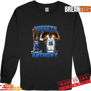 Carmelo Anthony Denver Nuggets Basketball Star Vintage Style T-Shirt 2 Carmelo Anthony Denver Nuggets Basketball Star Vintage Style Long Sleve.jpg