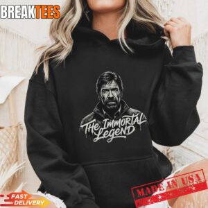 Chuck Norris The Immortal Legend T-Shirt - Minimalist Tribute Graphic Tee 3 Chuck Norris The Immortal Legend Hoodie.jpg