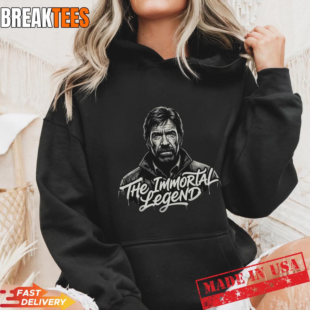 Chuck Norris The Immortal Legend T-Shirt – Minimalist Tribute Graphic Tee Chuck Norris The Immortal Legend T-Shirt – Minimalist Tribute Graphic Tee