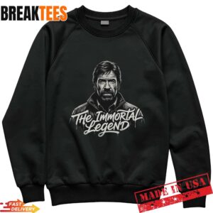 Chuck Norris The Immortal Legend T-Shirt - Minimalist Tribute Graphic Tee 1 Chuck Norris The Immortal Legend Sweatshirt.jpg