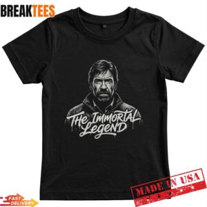 Chuck Norris The Immortal Legend T-Shirt – Minimalist Tribute Graphic Tee