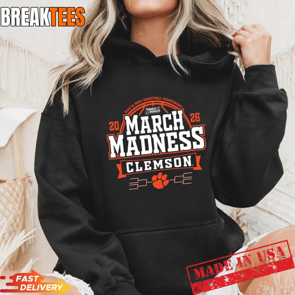 Clemson Tigers March Madness 2026 NCAA Basketball Fan T-Shirt Clemson Tigers March Madness 2026 NCAA Basketball Fan T-Shirt
