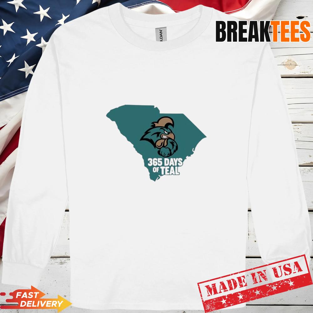 Coastal Carolina 365 Days Of Teal Mascot T-Shirt Coastal Carolina 365 Days Of Teal Mascot T-Shirt