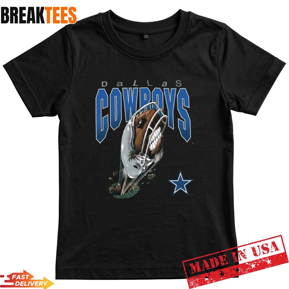 Dallas Football Helmet Graphic T-Shirt Dallas Football Helmet Graphic T-Shirt