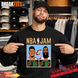 Donovan Mitchell and James Harden Cleveland Cavaliers NBA Jam shirt 1 Donovan Mitchell and James Harden Cleveland Cavaliers NBA Jam shirt Sweatshirt