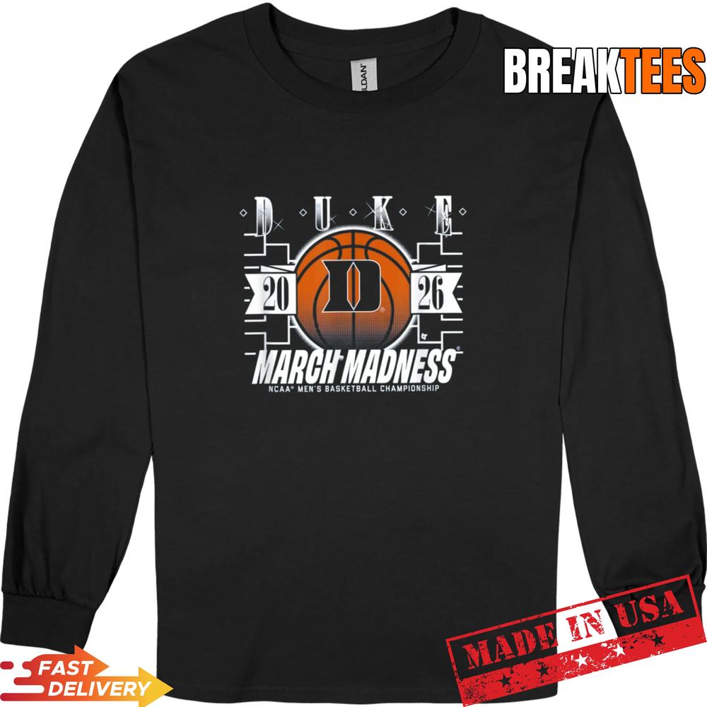 Duke Blue Devils 2026 March Madness Basketball Tournament Bracket T-Shirt Duke Blue Devils 2026 March Madness Basketball Tournament Bracket T-Shirt