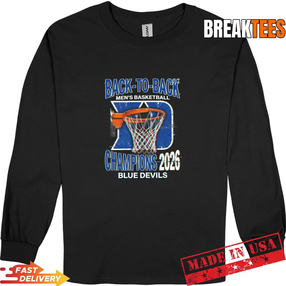 Duke Blue Devils Basketball Back-to-Back ACC Champions 2026 Fan T-Shirt Duke Blue Devils Basketball Back-to-Back ACC Champions 2026 Fan T-Shirt