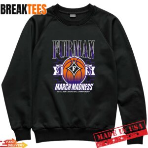 Furman Paladins March Madness 2026 Women’s Basketball Fan T-Shirt 1 Furman Paladins March Madness 2026 Women’s Basketball Fan Sweatshirt