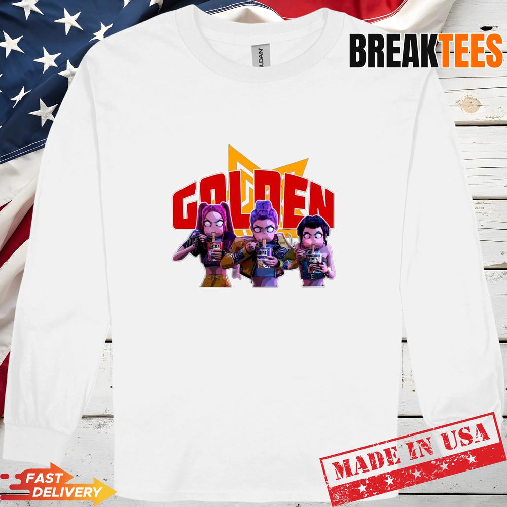 Golden Huntrix Ramen Eating Shirt – Funny KPop Demon Hunters Anime Tee Golden Huntrix Ramen Eating Shirt – Funny KPop Demon Hunters Anime Tee