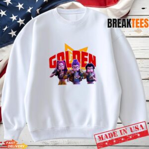 Golden Huntrix Ramen Eating Shirt - Funny KPop Demon Hunters Anime Tee 1 Golden Huntrix Ramen Eating Shirt Funny KPop Demon Hunters Anime Sweatshirt