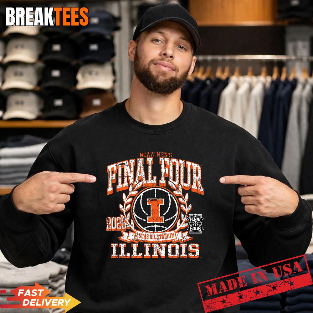 Illinois Illini Final Four 2026 Men’s Basketball Vintage T-Shirt – Premium Fan Gear Illinois Illini Final Four 2026 Men’s Basketball Vintage T-Shirt – Premium Fan Gear