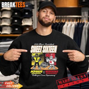 Iowa Hawkeyes vs Nebraska Cornhuskers 2026 Men's Basketball Sweet Sixteen Sweatshirt