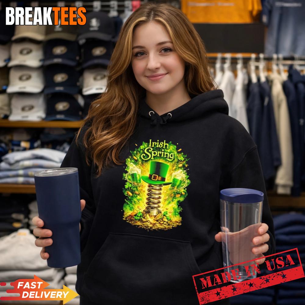 Irish Spring Leprechaun Hat And Gold Coin Graphic Shirt Irish Spring Leprechaun Hat And Gold Coin Graphic Shirt