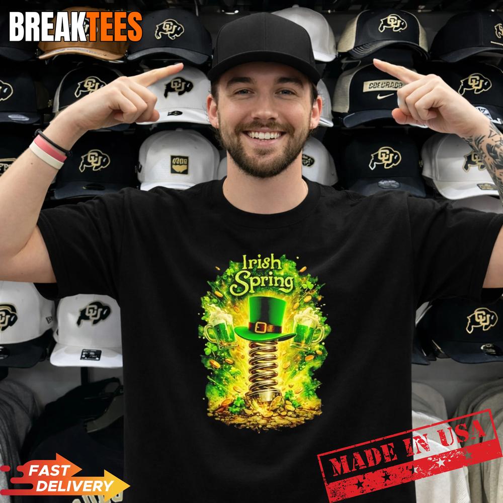 Irish Spring Leprechaun Hat And Gold Coin Graphic Shirt Irish Spring Leprechaun Hat And Gold Coin Graphic Shirt