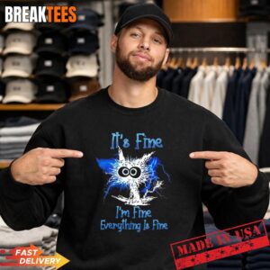 It's Fine I'm Fine Everything Is Fine Lightning Cat Sweatshirt.jpg