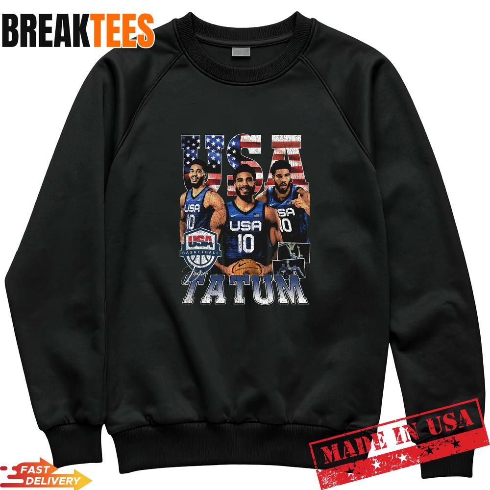 Jayson Tatum Team USA Basketball Streetwear Fan T-Shirt Jayson Tatum Team USA Basketball Streetwear Fan T-Shirt