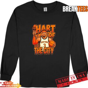 Josh Hart Hart Of The City New York Knicks Basketball Legendary Fan Long Sleve