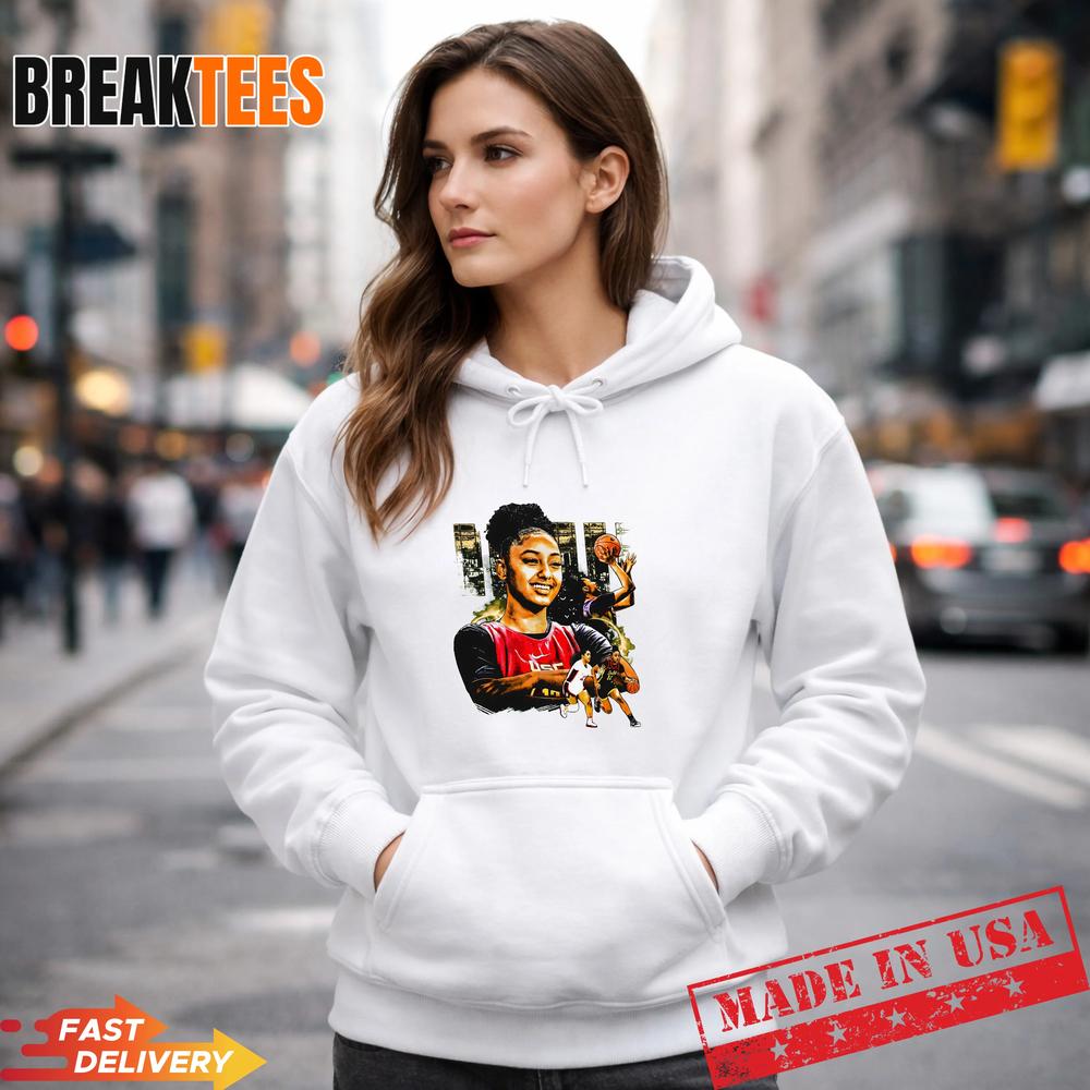 Juju Watkins Basketball Star Vintage Collage Graphic Fan T-Shirt Juju Watkins Basketball Star Vintage Collage Graphic Fan T-Shirt