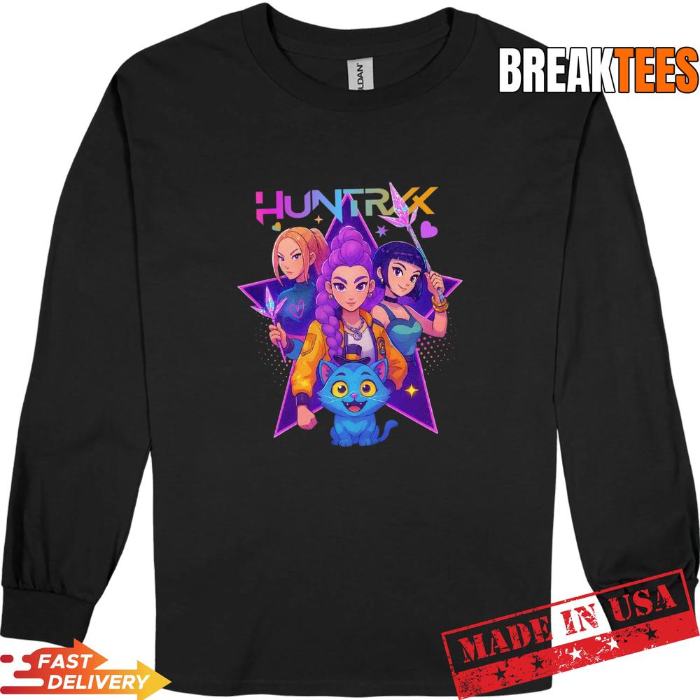 K-Pop Demon Hunters Kids Shirt – Huntrix Mira Rumi Zoey Magic Warrior Youth Tee K-Pop Demon Hunters Kids Shirt – Huntrix Mira Rumi Zoey Magic Warrior Youth Tee