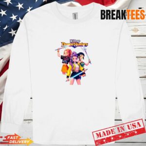 Kpop Demon Hunters Official Style T-Shirt - Battle Ready Anime Girls Graphic Tee - K-Pop Fan Merch Shirt 2 Kpop Demon Hunters Official Style T Shirt Battle Ready Anime Girls Graphic Tee K Pop Fan Merch Shirt Long Sleve