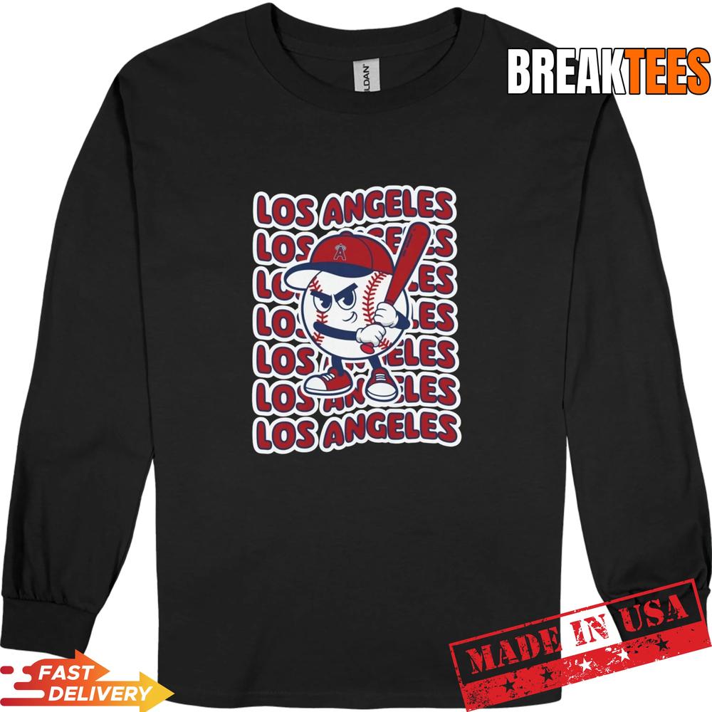 Los Angeles Baseball Retro Mascot Tee Los Angeles Baseball Retro Mascot Tee