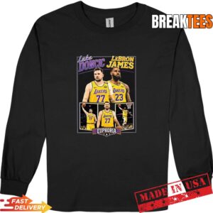 Legendary Luka Doncic LeBron James Lakers Basketball Duo Graphic T-Shirt 2 Luka Doncic LeBron James Lakers Basketball Duo Graphic Long Sleve.jpg