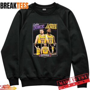 Legendary Luka Doncic LeBron James Lakers Basketball Duo Graphic T-Shirt 1 Luka Doncic LeBron James Lakers Basketball Duo Graphic Sweatshirt.jpg
