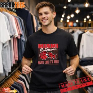 Miami RedHawks Basketball Party Like It’s 1999 Retro Fan T-Shirt