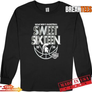 Michigan State Men’s Basketball 2026 NCAA March Madness Sweet Sixteen Long Sleve