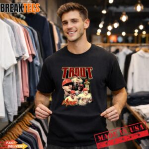 Mike Trout Vintage 90s Bootleg Shirt – Baseball Graphic Tee