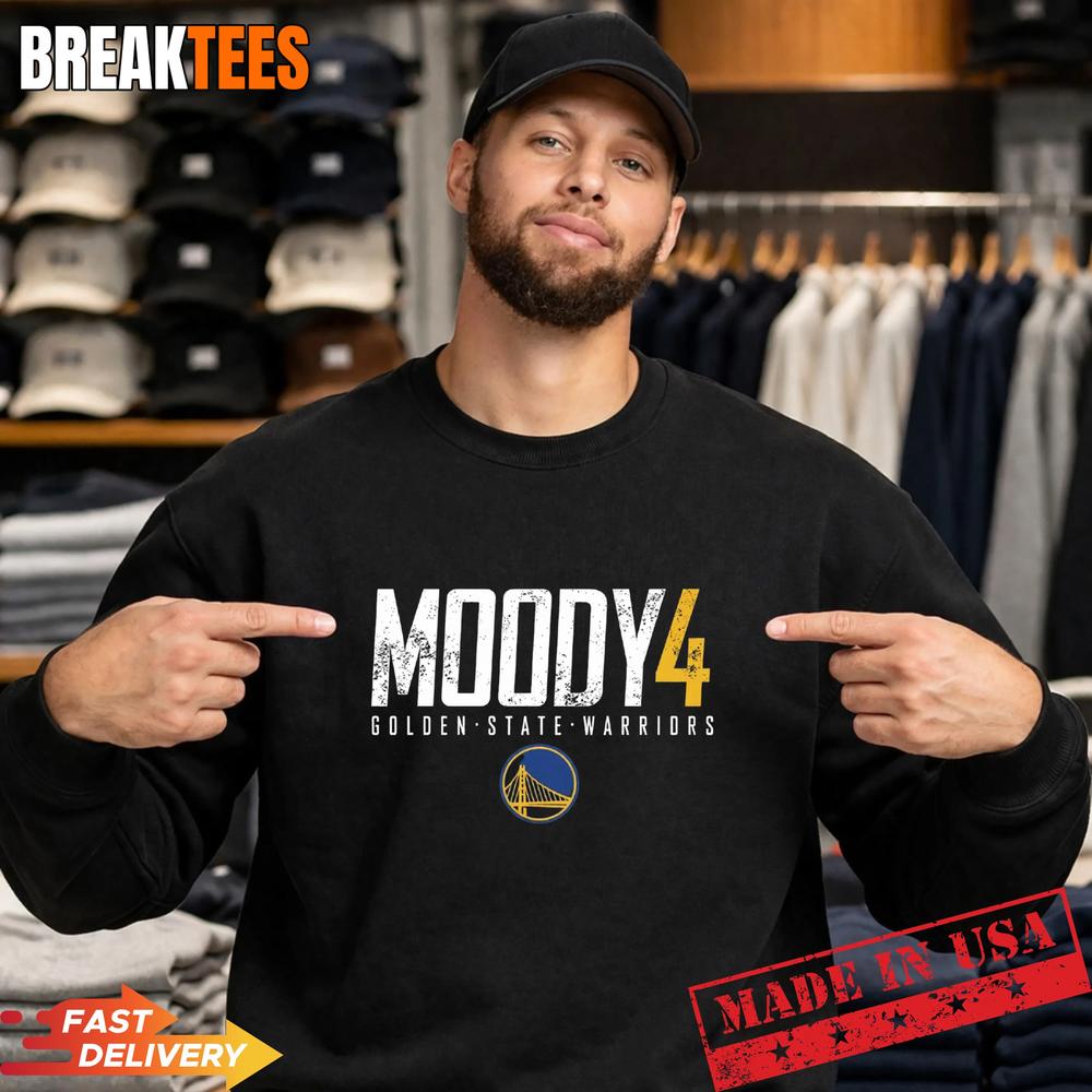 Moses Moody 4 Golden State Warriors Basketball Player T-Shirt Moses Moody 4 Golden State Warriors Basketball Player T-Shirt